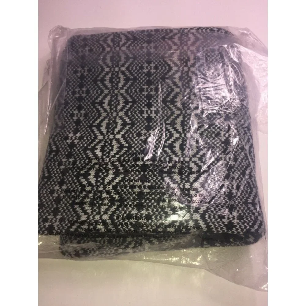Charter Club Reversible Fair Isle Scarf in Black Multi, Retail $44.50